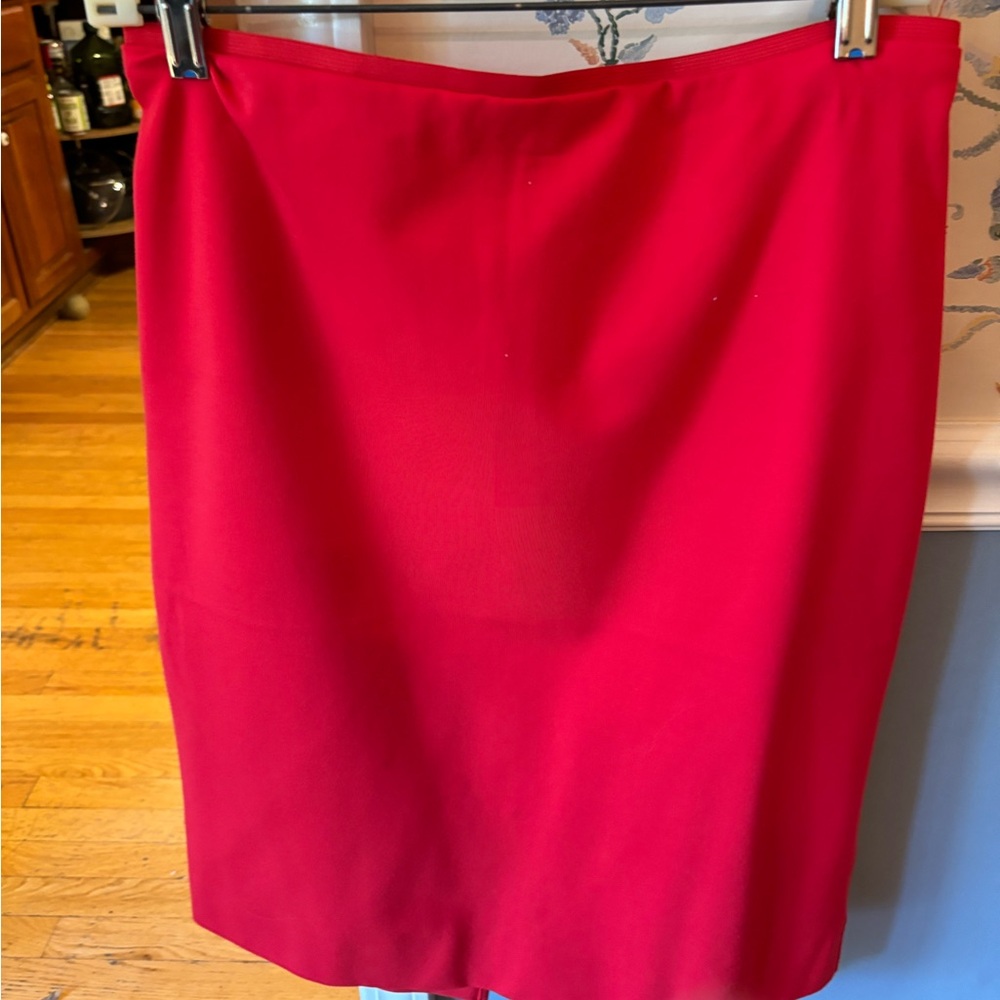 Red Boden Pencil Skirt